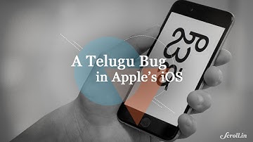The Telugu Character Bug Plaguing Apple