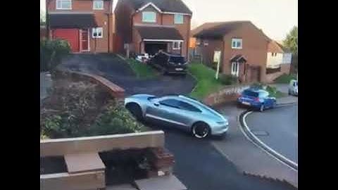 Porsche Taycan whoops crash at home