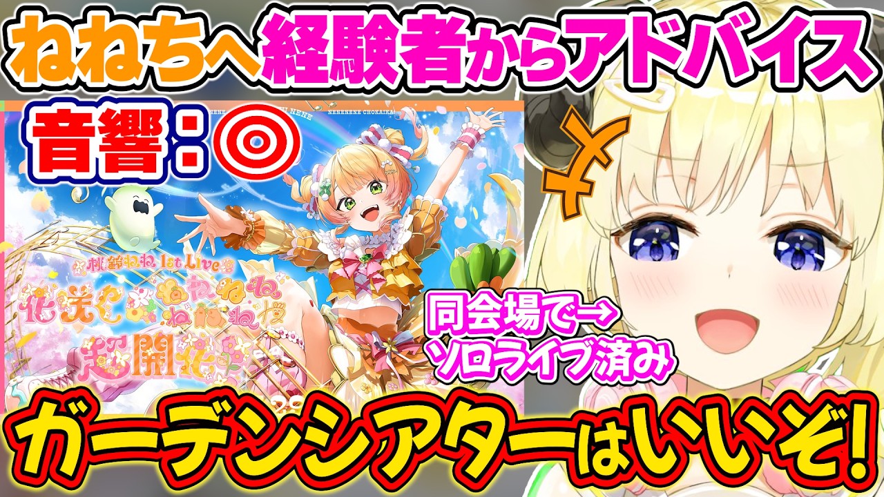 ソロライブが決まったねねちに同会場の経験者として得た教訓を伝えるわためぇ【角巻わため/桃鈴ねね/ホロライブ切り抜き】