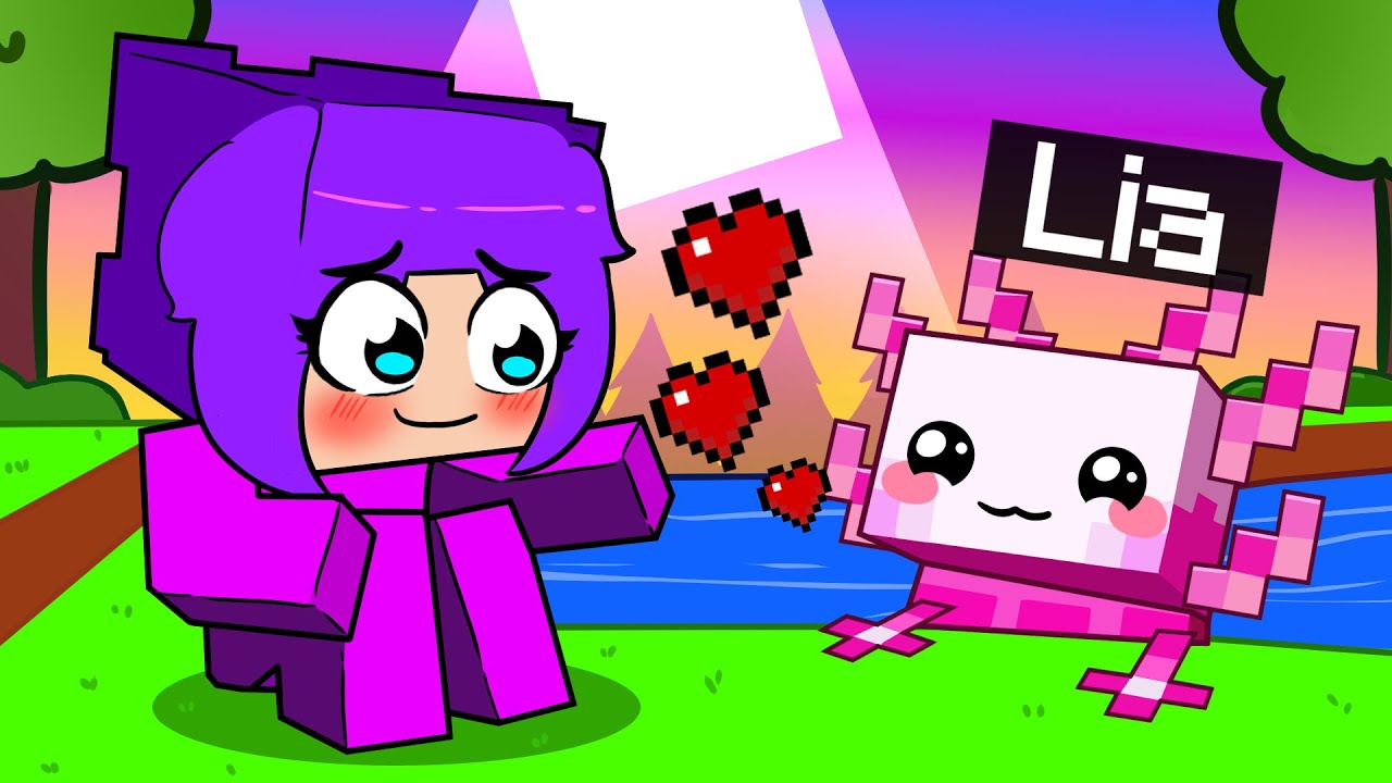 BEBEK AXOLOTL Olarak Minecraft Oynamak!