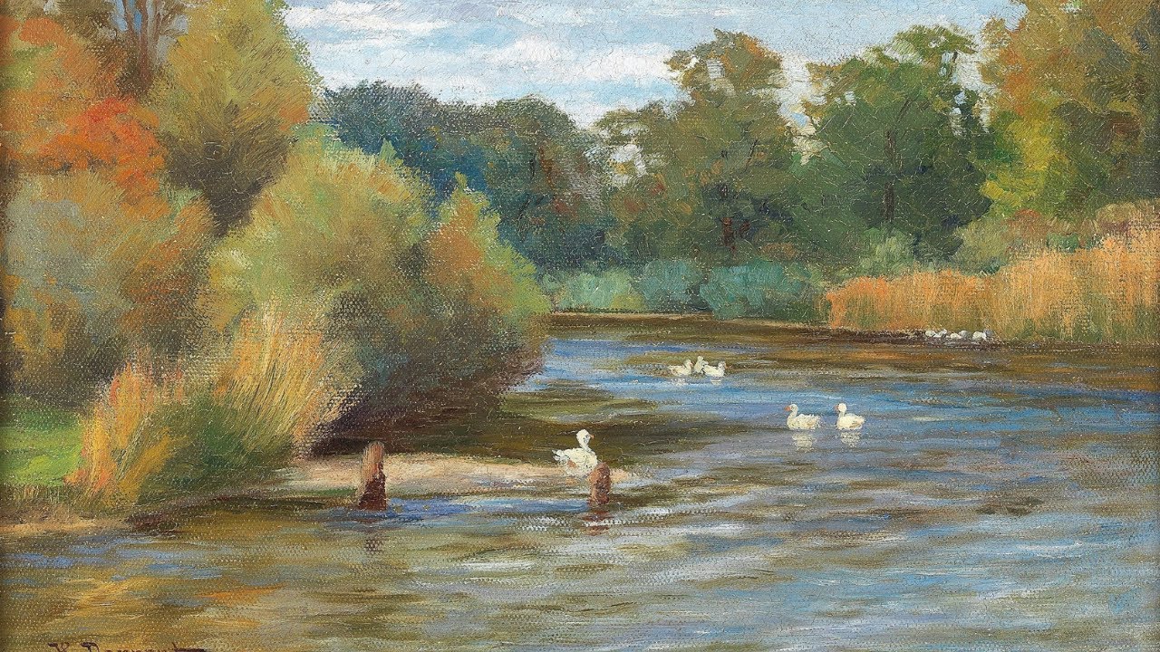 4K TV Art Screen Saver - Nicolaas Bastert: Landscape at Septeuil (1897) | 4 Hours Relaxing Painting