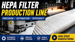Automatic HEPA Filter Production Line | High-Speed Pleating Machine Process