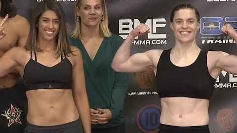 Megan Cawley vs. Hope Chase - Weigh-in Face-Off - ...