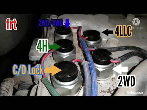 How to replace/check 4WD switch of transfer case Pajero - YouTube