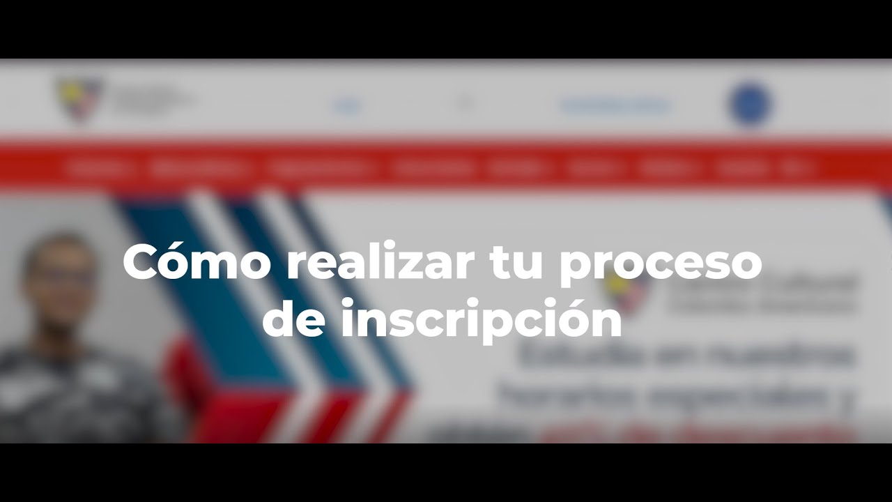 Tutorial inscripciones para estudiantes nuevos