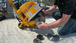 U.S.SAWS MC-800 Blade Setup