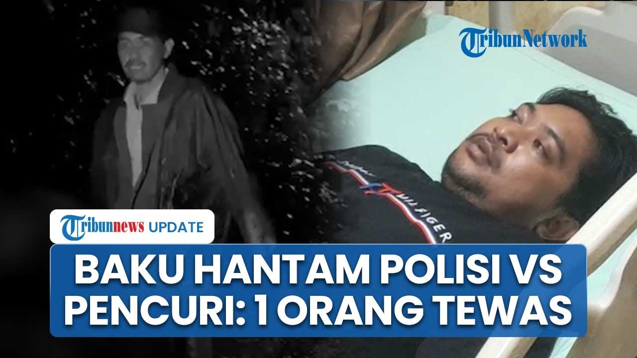 CCTV Detik-detik Baku Hantam Pencuri Hewan vs Polisi, 1 Orang Tewas hingga Aparat Terluka Parah