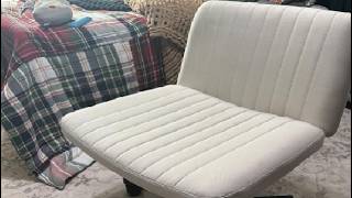 COMHOMA Cross Legged Office Chair, Very Comfortable & Love The Style