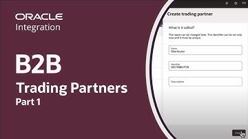 Create a Trading Partner Using B2B for Oracle Integration