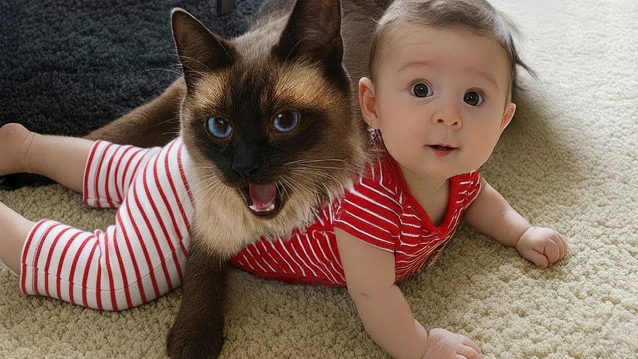 When Your CAT Is Being OVERPROTECTIVE of Your Baby 😳🔥