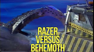 Razor Vs Behemoth | Robot Wars Clips