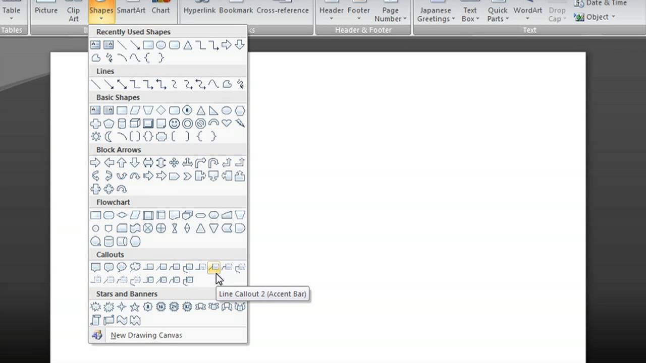 how to write in a speech bubble in word