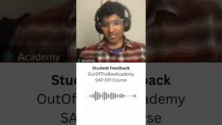 OutOfTheBoxAcdemy SAP CPI Course Student Feedback 2