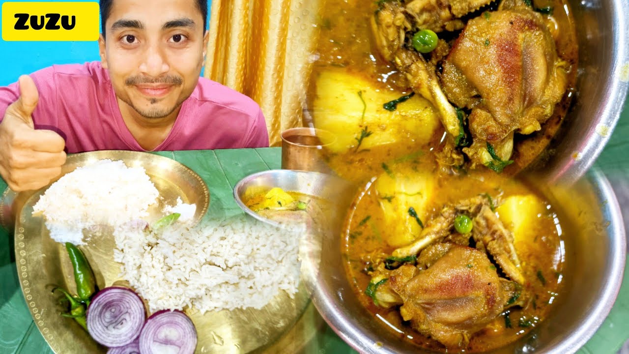 Mukbang:🥰Spicy local chicken 🐔 and rice 🍚🌾||@BikashRay-b7p #facebook #mukbang #viralvideo #nagafood 