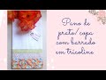 Pano de prato/copa com barrado em tricoline