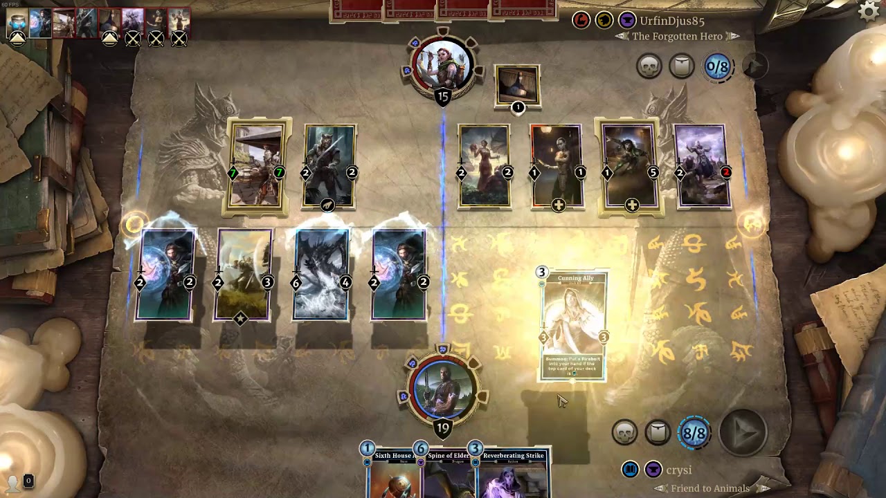 The Elder Scrolls: Legends - A close match with the Ward Sorcerer Quest deck | Sorcerer vs Redoran