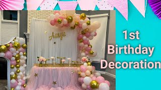 Diy Balloon Mosaic Number 1 Decoration - Birthday Party Decorations