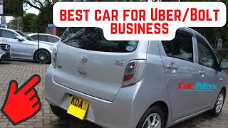 Daihatsu Mira is the best car for online taxi business ie Uber, Bolt and Little cab in Kenya.