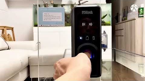 Cách cài đặt khoá điện tử cho cửa kính lùa. (PHGLock)