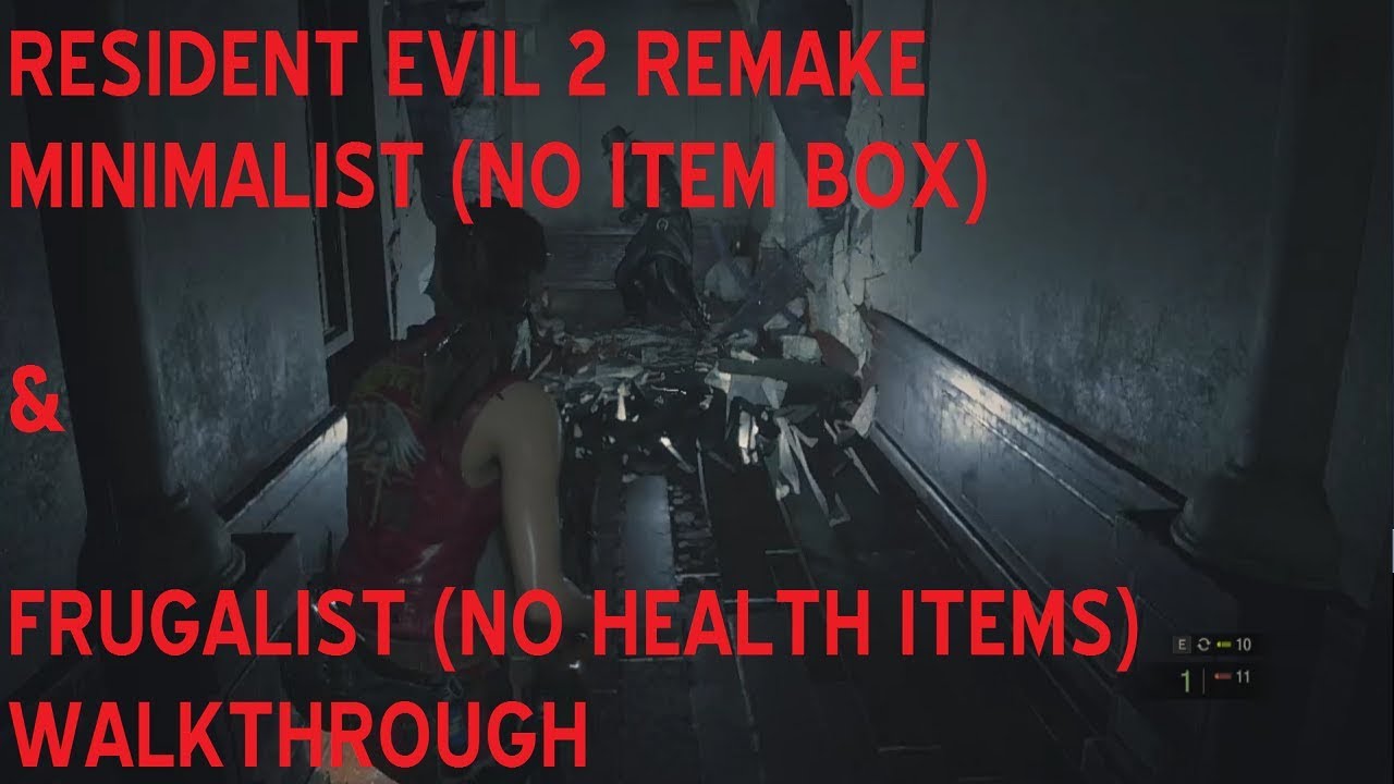 Resident Evil 2 Remake - No Health Items & No Item Box Walkthrough (Part 2)
