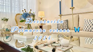 Decoración de sala primavera Verano 2024.