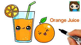 How to Draw Orange Juice 🍊Cute Drink screenshot 5
