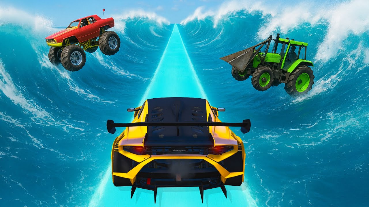 7 Youtuber fahren das SCHWERSTE GTA 5 RENNEN!