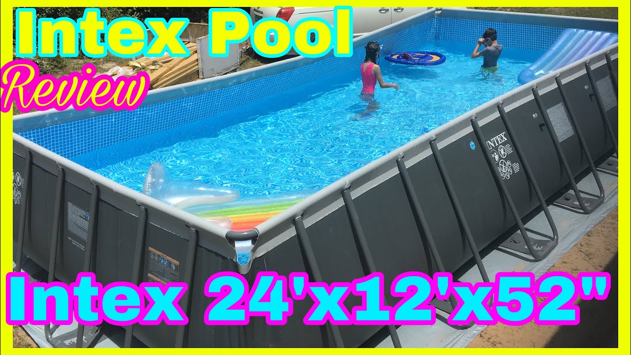 Intex Rectanggular Pool 24 X12 X52