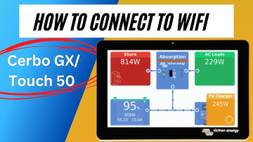 How To Connect To Wi-Fi on Victron Cerbo GX Touch 50