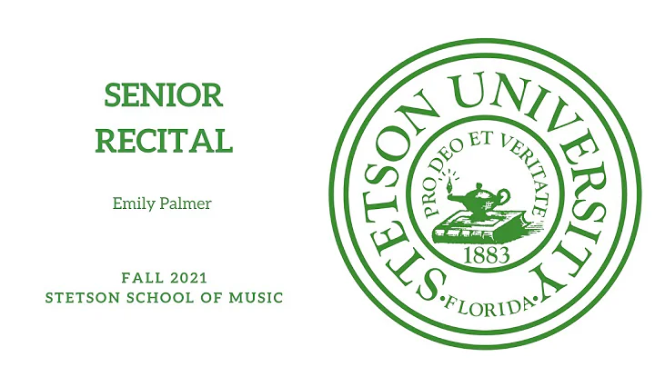 Senior Recital- Emily Palmer, 11/07/21- Lee Chapel