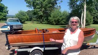Brent & Margarette Picking Up Their 1956 Whirlwind Runabout Boat!