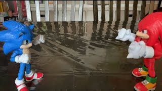 Sonic vs Knuckles stop motion test