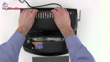 GBC CombBind C110e Plastic Comb Binding Machine Demo