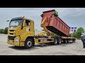 ISUZU Hook lift garbage truck