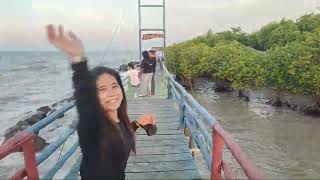 Review wisata pantai Rembat juntinyuat Indramayu Bareng suami