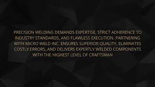 Why Outsourcing Welding to Micro Weld Inc. Saves Time, Costs, and Ensures Precision