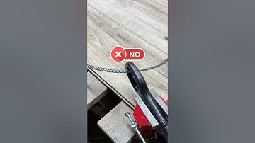 A really practical tip and trick! How to quickly make a secure loop on a steel cable yourself.