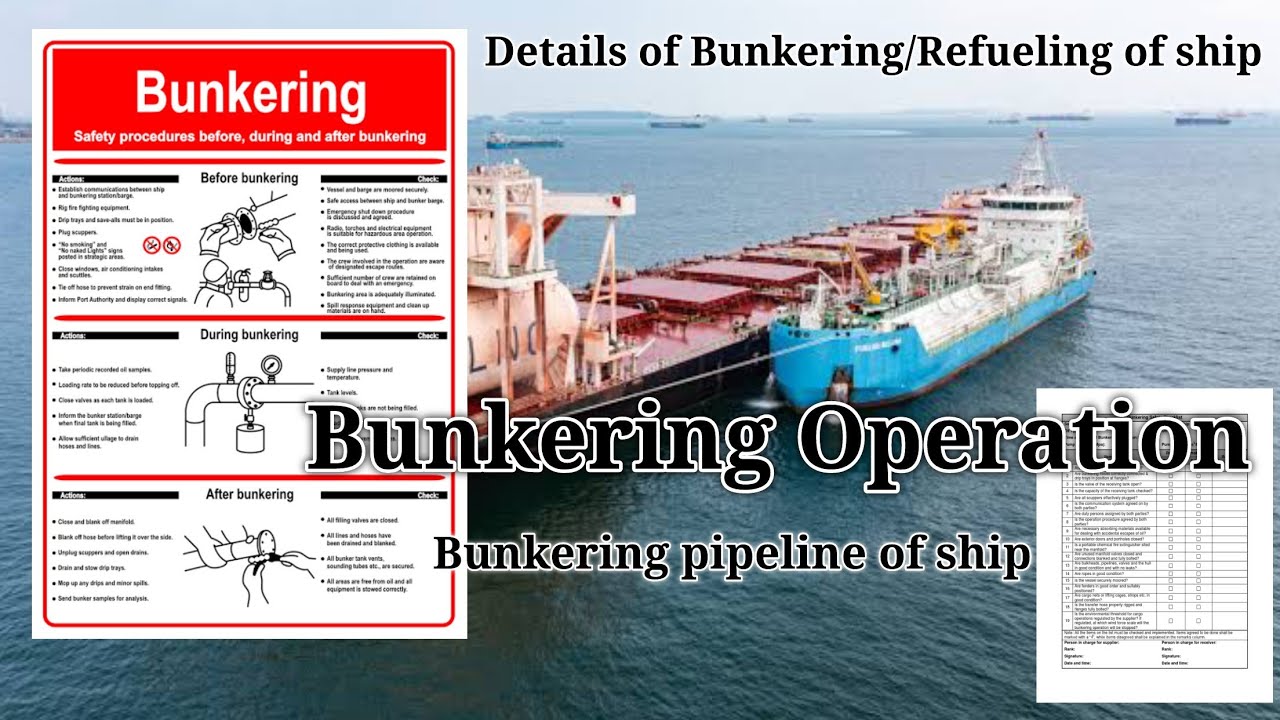 Loading Bunker Ship Bunkering Procedure|Bunkering operation onboard ship| Refueling ...