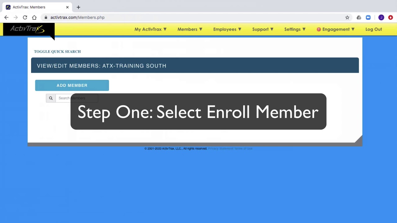 ActivTrax Manually Enrolling Member - YouTube