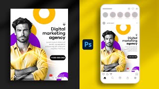 Create Stunning Social Media Design in Photoshop - v8