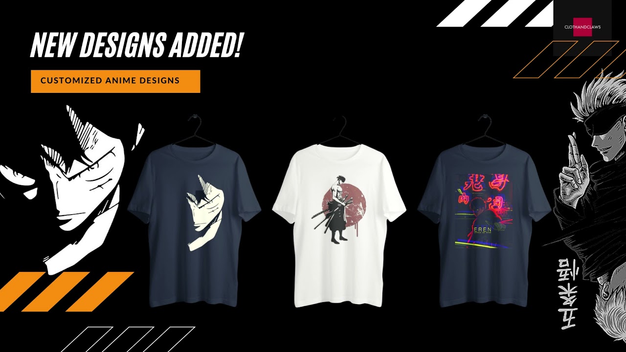 ANIME CLOTHING | NEW DESIGNS ADDED | CLOTHANDCLAWS STORE INDIA