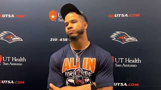 UTSA QB Frank Harris Postgame Interview 36-10 win at FAU 10.21.23 (Video Courtesy: UTSA)