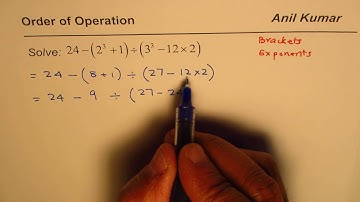 Order of Operation with Exponents and Brackets