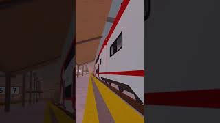 An Atlantic Train Departs Los Fernando in Trains Canyon #shorts