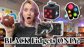 BLACK fidgets ONLY | SO HARD!
