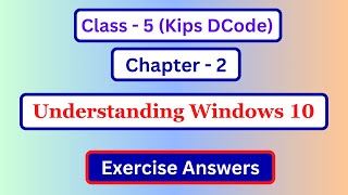 decode class 5 computer chapter 2 Question answer | Class 5 Computer Lesson 1 Exercise answer