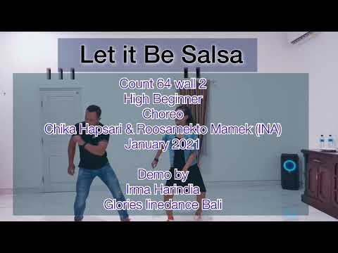 Let it be salsa || linedance || High Beginner || january 2021