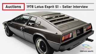 1978 Lotus Esprit S1 | For Sale By Auction | Non Turbo 2.0L | Manual Transmission | Seller Interview