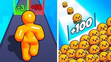 Tall man run 🆚 Food run, new update All Level gameplay android iOS