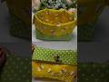 🐝 Cute fabric basket DIY — quick and easy!❤️🥰 #sewing #handmadeinusa #sewinghack